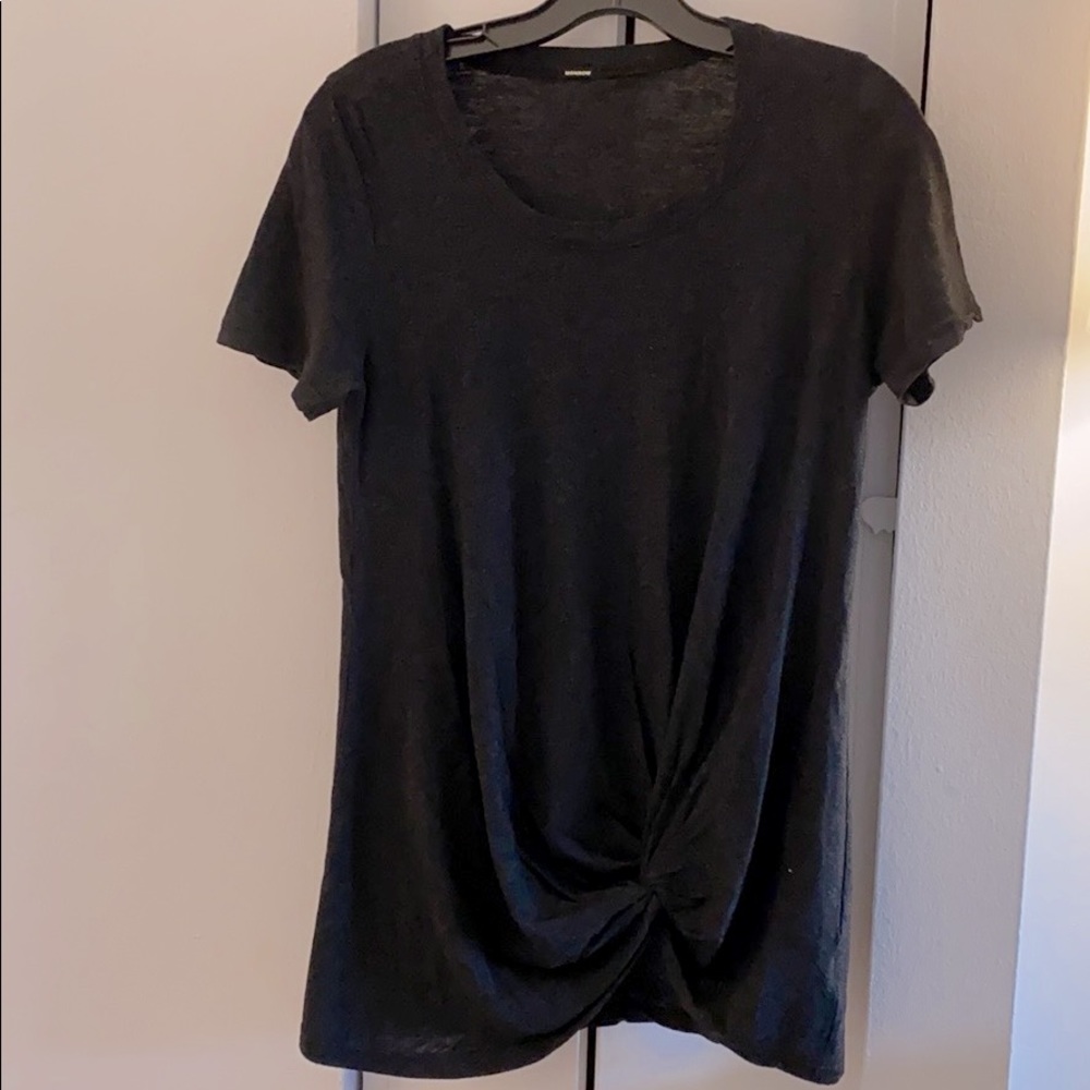 Monrow Side Knot, Crew Neck Tee